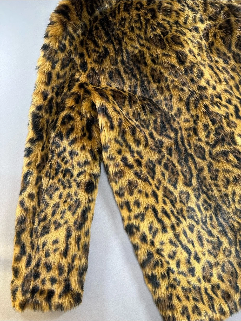 J Crew Faux-Fur Leopard Print Coat - Womens Small